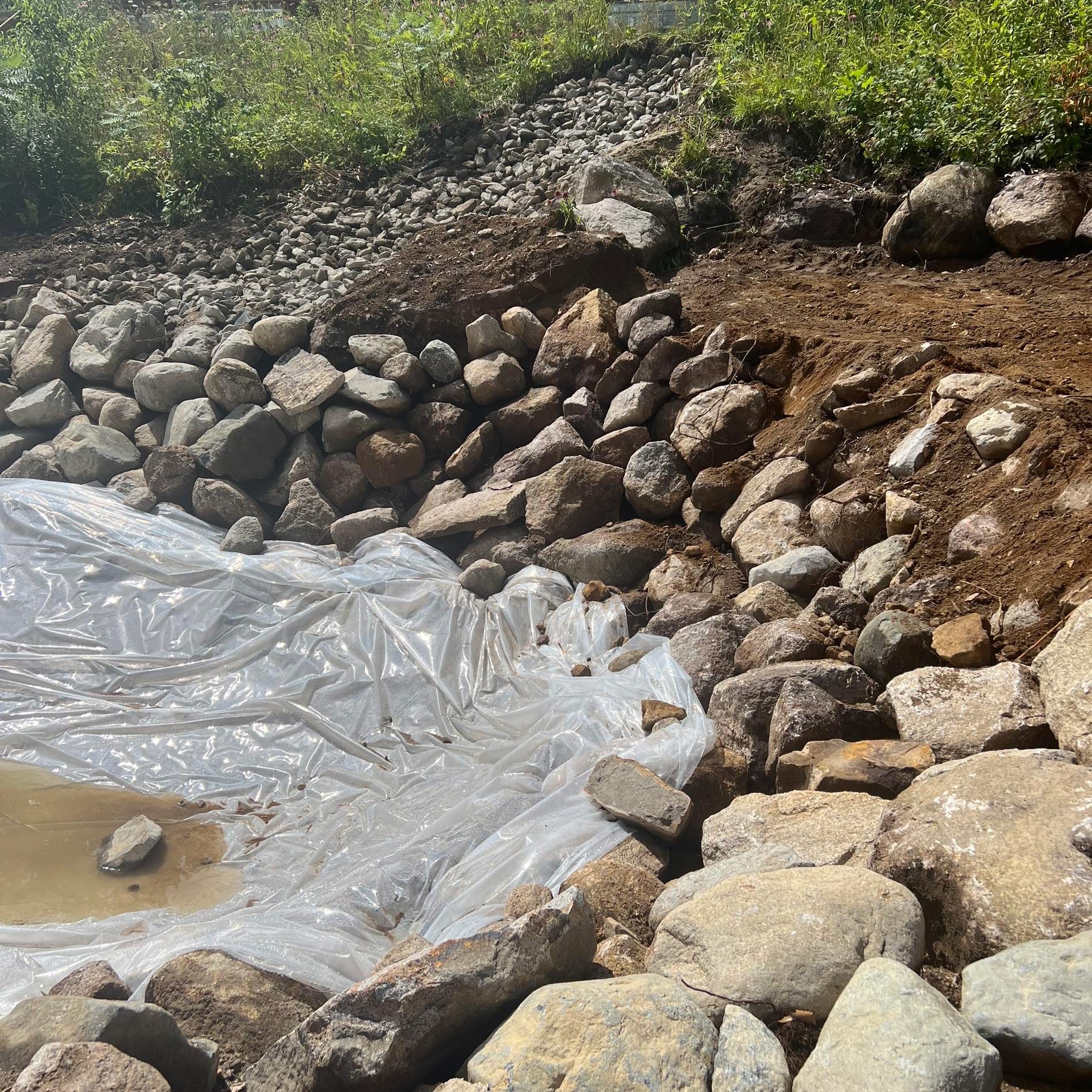 Drainage and grading work